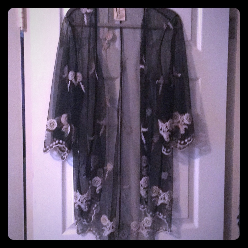 Gorgeous haute project LA long sheet duster kimono